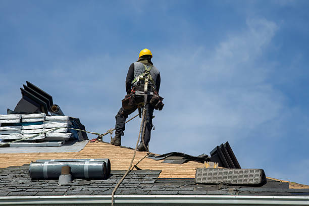 Professional Roofing technician working in East China, MI